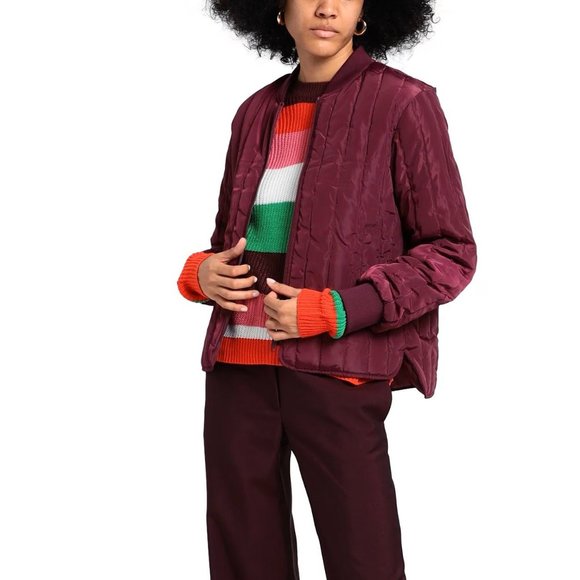 Jacket with zipper closure outerwear multipockets - Picture 2 of 8